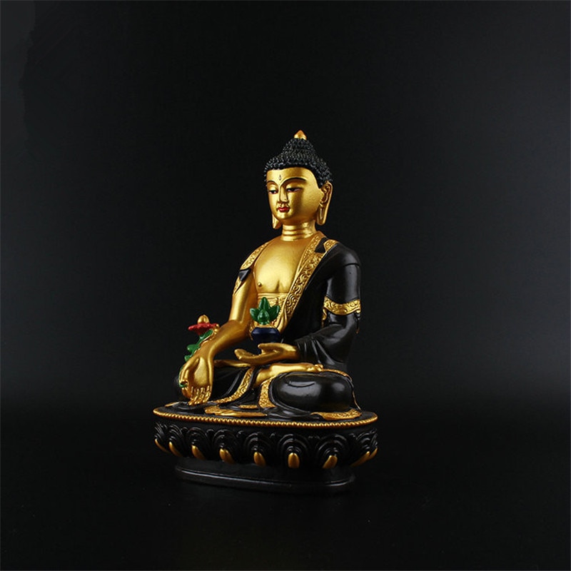 Solemn Temple Buddha Statue