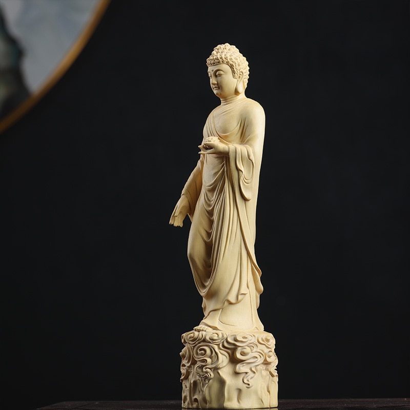 Amitabha Buddha Wood Sculpture