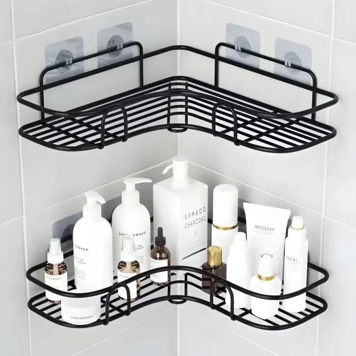 No-Drill Wall-Mounted Bathroom Shelf