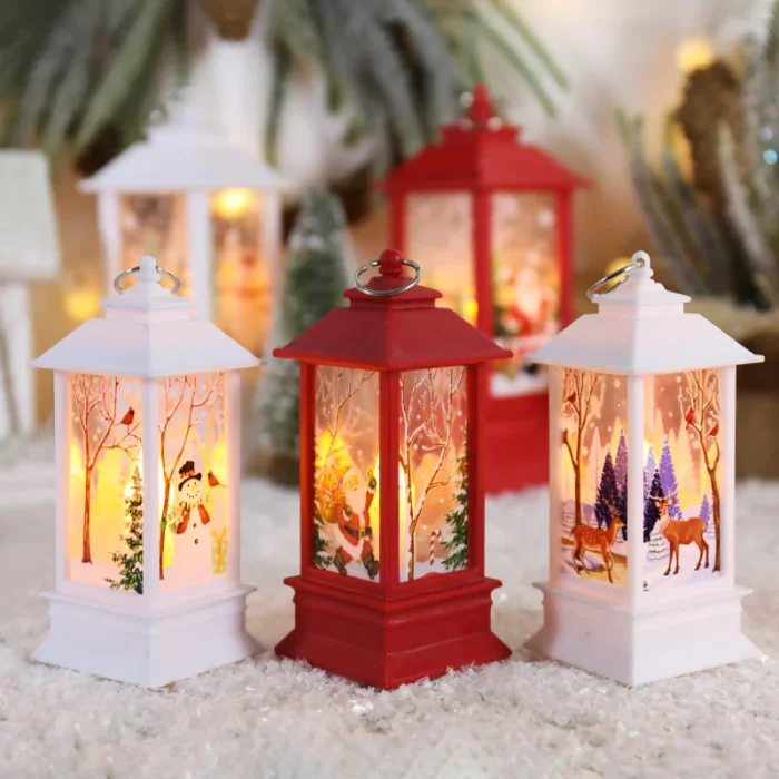 Christmas Wind Lamp Candle Light