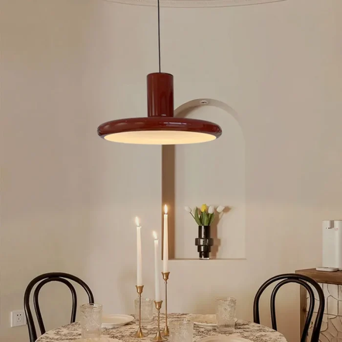 Modern Red White Pendant Lamp