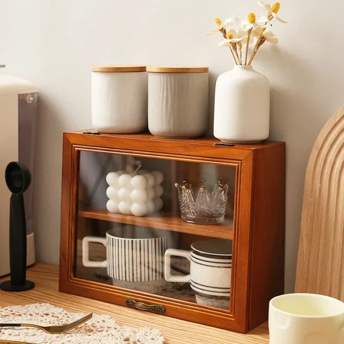 Wooden Display Cabinet Shelf