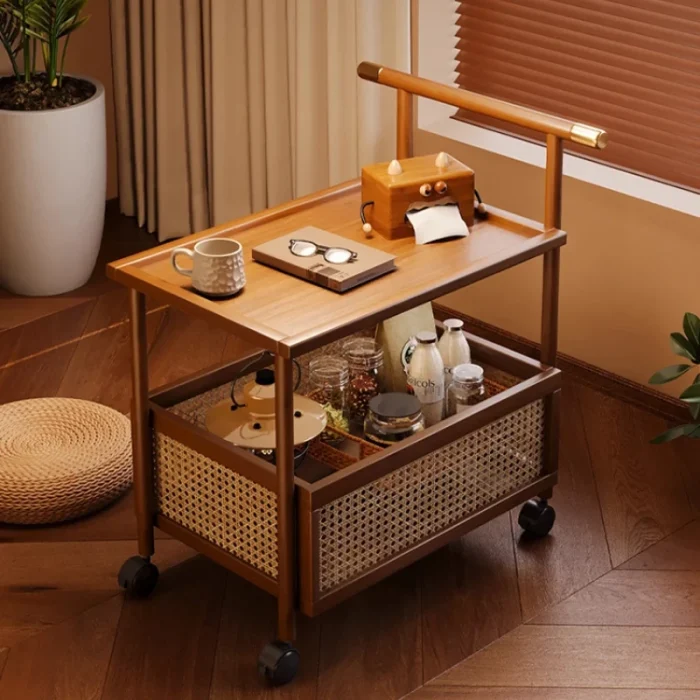 Nan Bamboo Multi-Layer Storage Cart