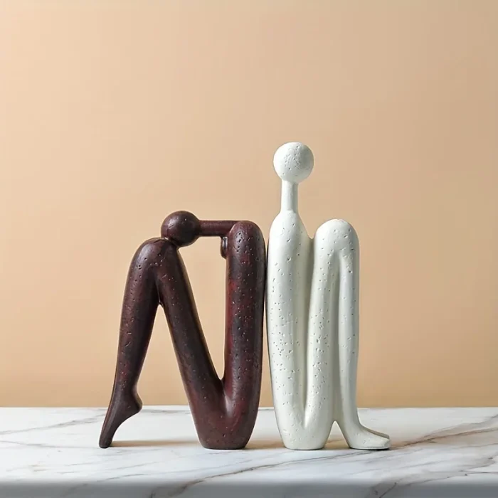 Abstract Matchman Ceramic Sculpture