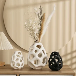 Hollow Out Ceramic Vase