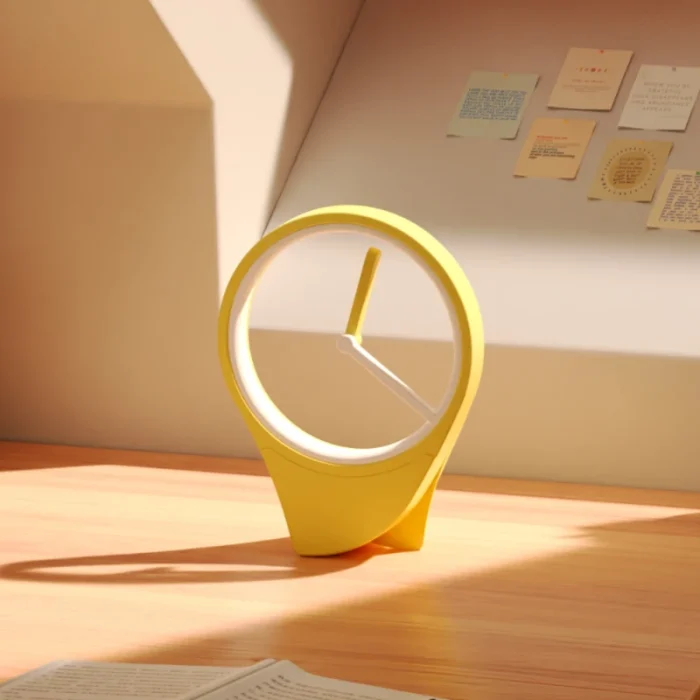 Floating Minimalist Clock Without Dial