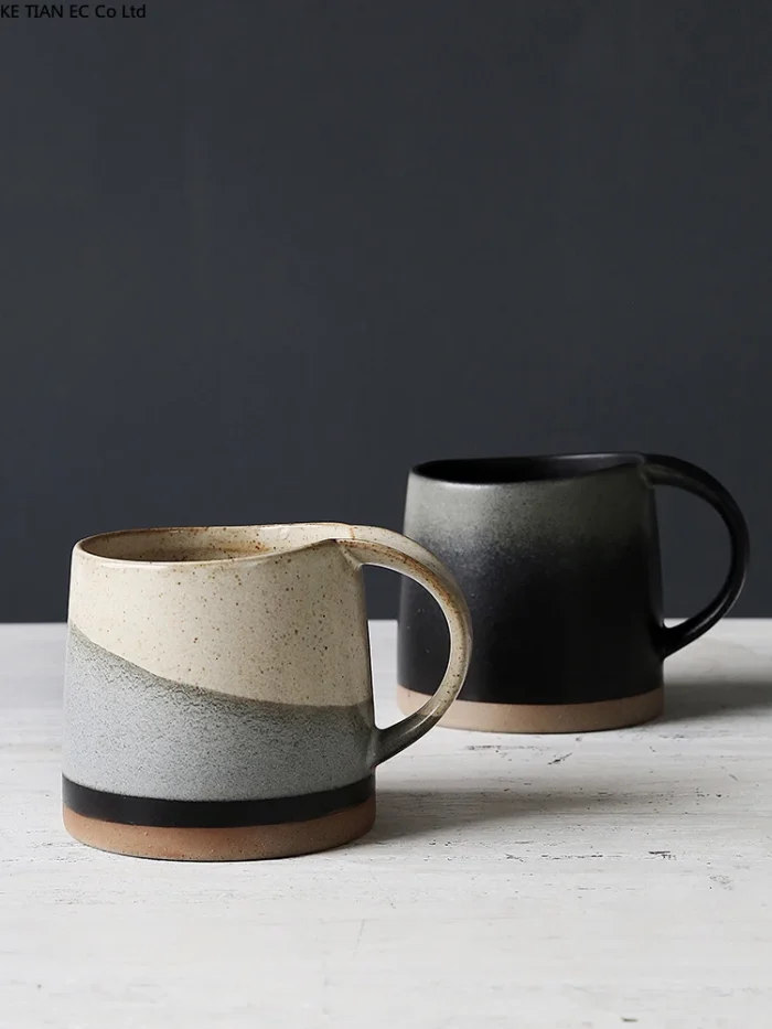 Japanese Retro Stoneware Coffee Cup