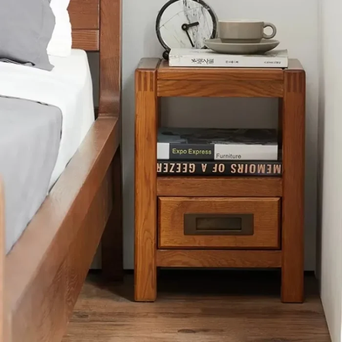 Small Wooden Nightstand Cabinet