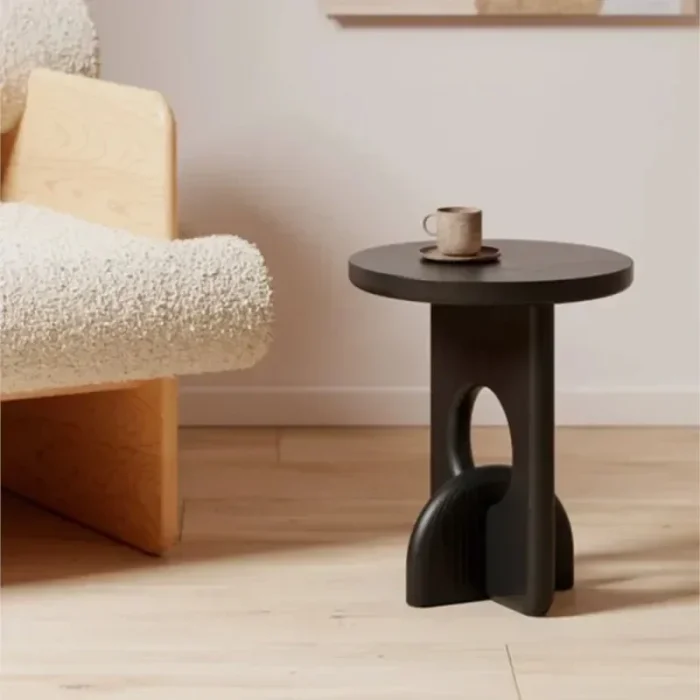 Wooden Nordic Round Center Table