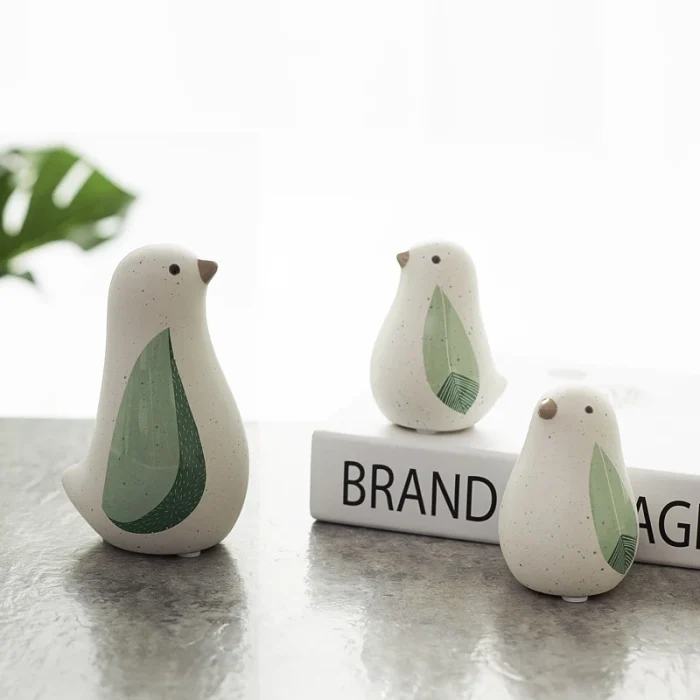 Ceramic Bird Figurine Home Decor