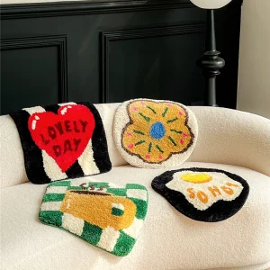 Soft Tufted Floral Seat Cushion