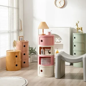 Nordic Modern Round Bedside Table