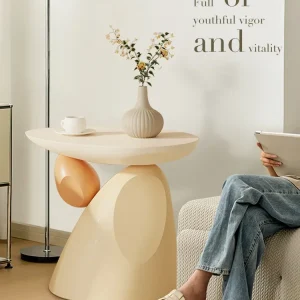 Modern Imitation Stone Coffee Table