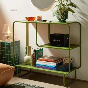 Nordic Iron Art Floor Bookshelf