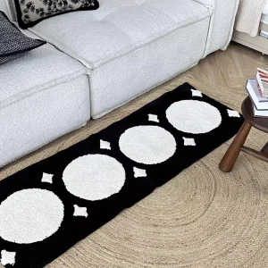 Long Tufted Moon and Star Rug