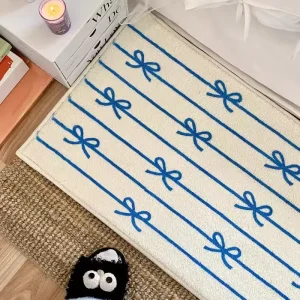 Korean Style Bow Ties Bedroom Rug