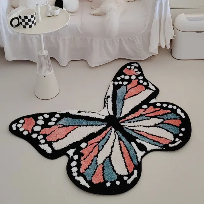 Tufting Butterfly Bedroom Rug