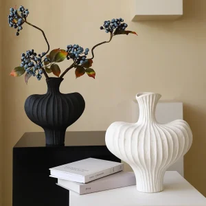 Modern Black and White Vase