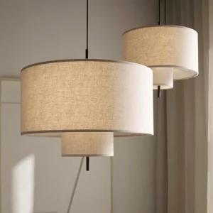 Wabi-Sabi Fabric LED Pendant Light