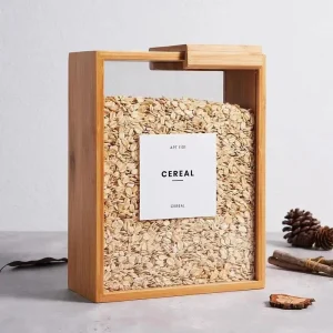 2L Bamboo Cereal Food Dispenser