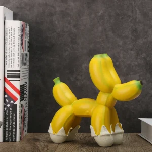 Creative Resin Banana Dog Ornament