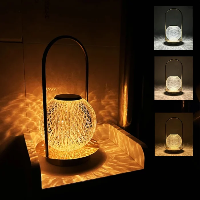 Rechargeable Crystal Touch Table Lamp
