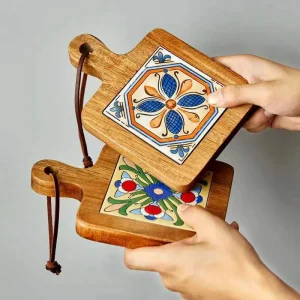 Wooden Anti-Scalding Pot Mat Set