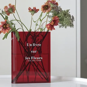 Book-Shaped Acrylic Hydroponic Flower Vase