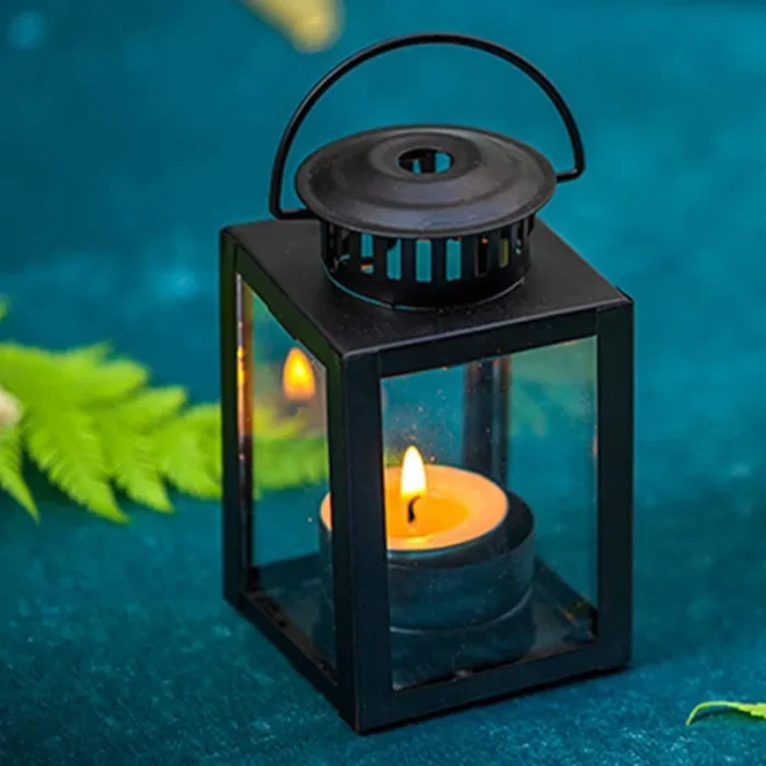 Nordic Metal Lantern Candle Holder