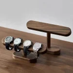 Walnut Wood Watch Display Stand